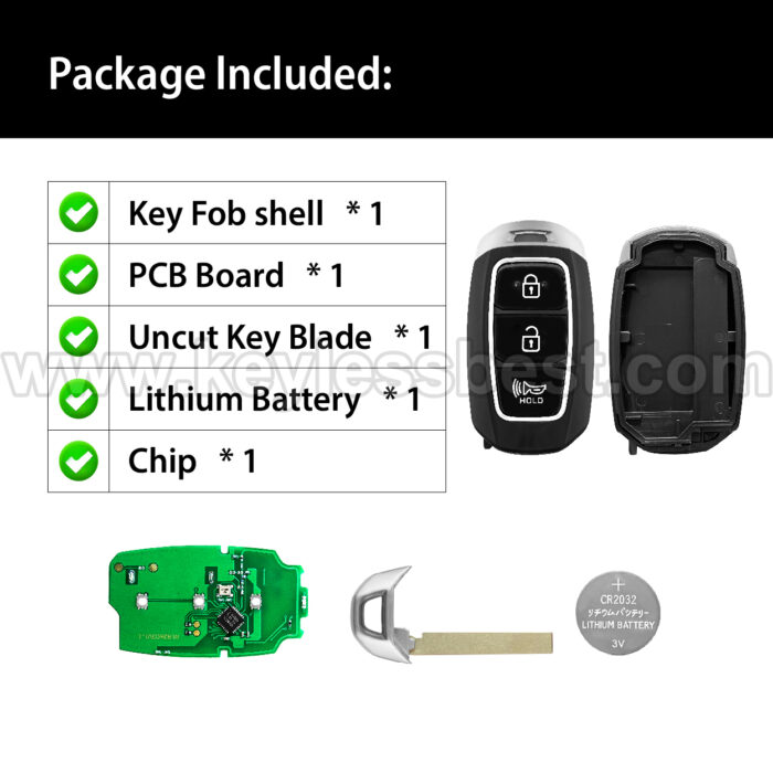 2020 Hyundai Santa Fe / 3 Buttons Keyless Entry Remote / TQ8-FOB-4F30 / PN: 95440-S2200 / 47 HITAG3 - Image 6
