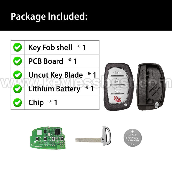 2015-2017 Hyundai Sonata Sonata Sport / 4 Buttons Keyless Entry Remote / CQOFD00120 / PN: 95440-C1000N, 954440-C1001, 95440-C1000 / 8A - Image 6
