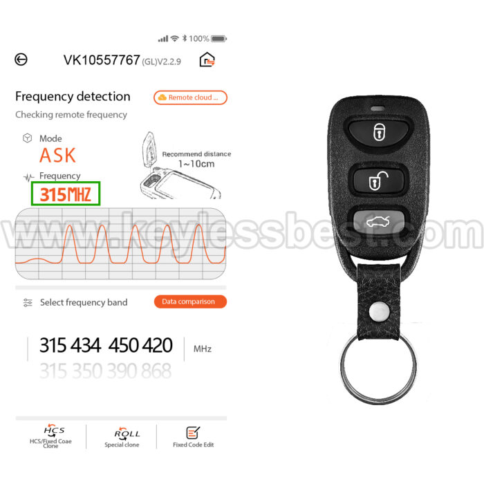 2010-2014 Kia Hyundai Forte Forte Koup Elantra / 4 Buttons Keyless Entry Remote / PINHA-T008 / PN: 95430-1M100 - Image 5