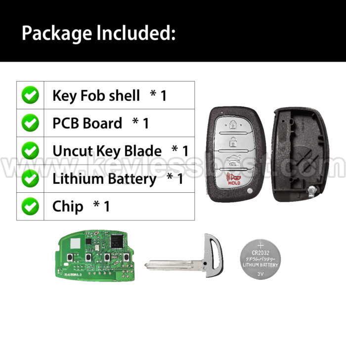 2019-2020 Hyundai Elantra / 4 Buttons Keyless Entry Remote / CQOFD00120 / PN: 95440-F2002 / 47 HITAG3 - Image 6