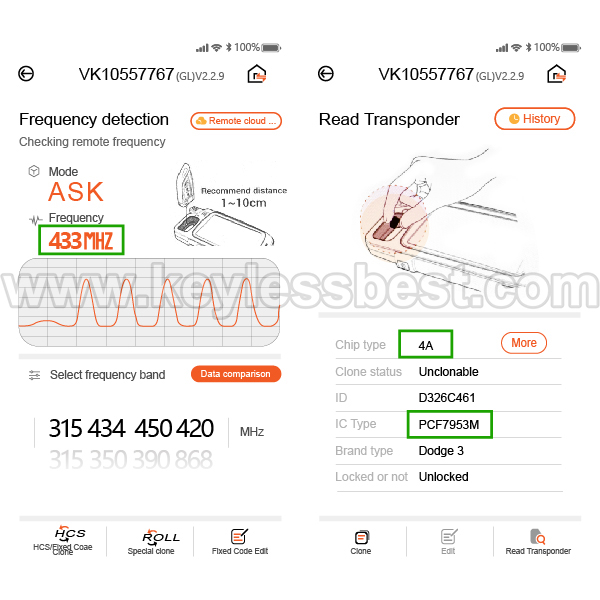 2015-2021 Jeep Renegade / 3 Buttons Keyless Entry Remote / M3N-40821302 / Replaces PN: 6MP33DX9AA / ID 47, 4A - Image 5