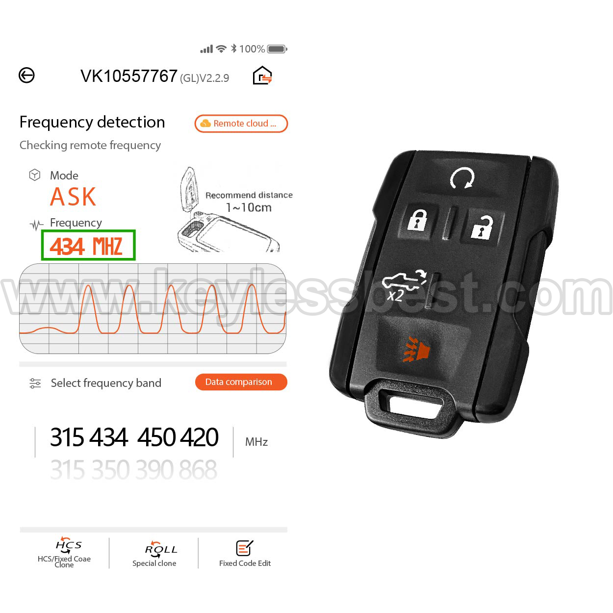 2017-2021 Chevrolet GMC Silverado Sierra Colorado / 5 Buttons Keyless Entry Remote / M3N-32337200 - Image 5