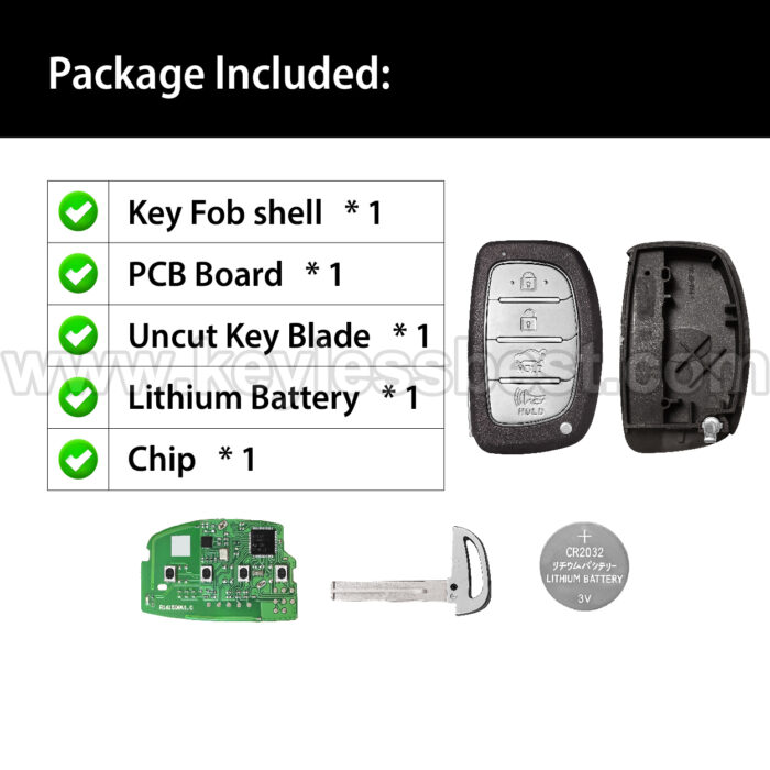 2017-2019 Hyundai Sonata / 4 Buttons Keyless Entry Remote / CQOFD00120 / Replaces PN: 95440-C1500, 95440-C1500NNA ,95440-C2500 / 8A HITAG3 - Image 6