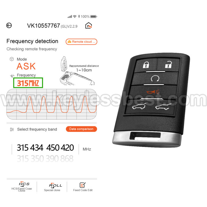 2007-2014 Cadillac Chevrolet GMC Escalade Suburban Tahoe Yukon / 6 Buttons Keyless Entry Remote / OUC6000066 / PN:22756466, 27607061 - Image 5