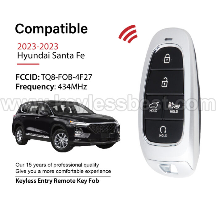 2023 Hyundai Santa Fe / 5 Buttons Keyless Entry Remote / TQ8-FOB-4F27 / PN: 95440-S1670 / 47 - Image 2