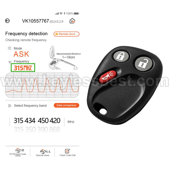 2002-2009 Chevrolet GMC Isuzu Oldsmobile Buick Saab Trailblazer Envoy  Ascender Bravada Rainier 9-7X / 3 Buttons Keyless Entry Remote / MYT3X6898B / PN: 15008008 15008009 - Image 5