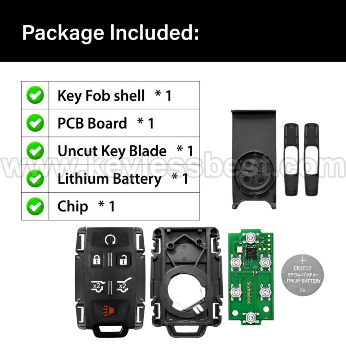 2015-2020 Chevrolet GMC Tahoe Suburban Yukon / 6 Buttons Keyless Entry Remote / M3N32337100 / PN: 13577766 - Image 6