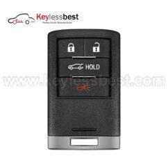 Cadillac 4 buttons 315 Mhz PCF7952 chip FCC ID: NBG009768T IC: 2694A-009768T PN: 22856929, 5931855 Buttons: Lock, Unlock, Trunk, Panic 2013 - 2014 Cadillac ATS 2013 - 2014 Cadillac XTS