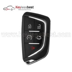 Cadillac 5 buttons 433MHz 49Chip FCC ID：YG0G20TB1 IC: 4008C-G20TB1 P/N:13538860 13536990 13541988 Buttons: Lock, Unlock, Trunk, Remote Start, Panic Test Key: HU100 Battery: CR2450 2020-2024 Cadillac CT4 CT5 XT4