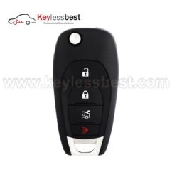 Chevrolet 4 buttons 433MHz FCC ID: LXP-T004 IC: 2298A-T004 Chip: ID 46 GM EXT Replaces PN: 13514135 Test Key: HU100 Buttons: Lock Unlock , Trunk, Panic Flip Blade Included HU100 Battery: CR2032 2016 - 2019 Chevrolet Cruze (see Note)