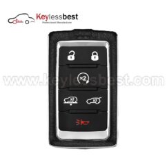 Jeep 6 buttons 433.92MHz FCCID:M3NWXF0B1 IC:7812A-WXF081 P/N: 68377534AB 685169738AA Buttons: Lock, Unlock, Remote Start, Lift, Trunk, Panic 2021 2022 2023 2024 Jeep Grand Cherokee 2021 - 2023 Jeep Grand Wagoneer