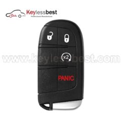 Jeep 4 buttons 433MHz Chip:4A FCCID:M3N-40821302 IC: 7812A-40021302 PN: 68250341 / 68250341AB Buttons: Unlock, Lock, Remote Start, Panic 2017-2021Jeep Compass