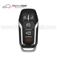 Ford 5 Buttons 868 MHz Chip:49 FCC ID: M3N-A2C31243600 Battery: CR2025 Test Key: HU101 Buttons: Lock, Unlock, Remote Start, Trunk, Panic 2013-2016 Fusion Must match FCC, PN, and buttons with the original remote. Battery Cover and Battery should be removed from key before attempting to program for best results.