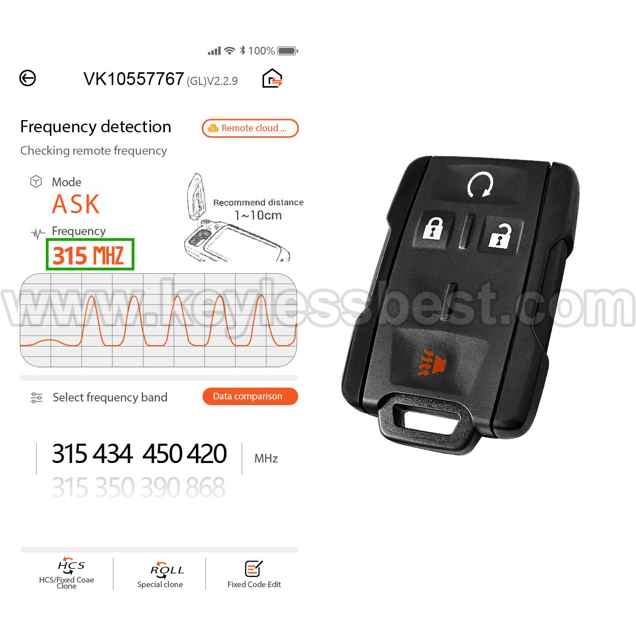 2014-2019 Chevrolet GMC Colorado Silverado Suburban Tahoe Sierra Yukon Canyon / 4 Buttons Keyless Entry Remote / M3N32337100 / PN: 22881480, 13577761 - Image 5