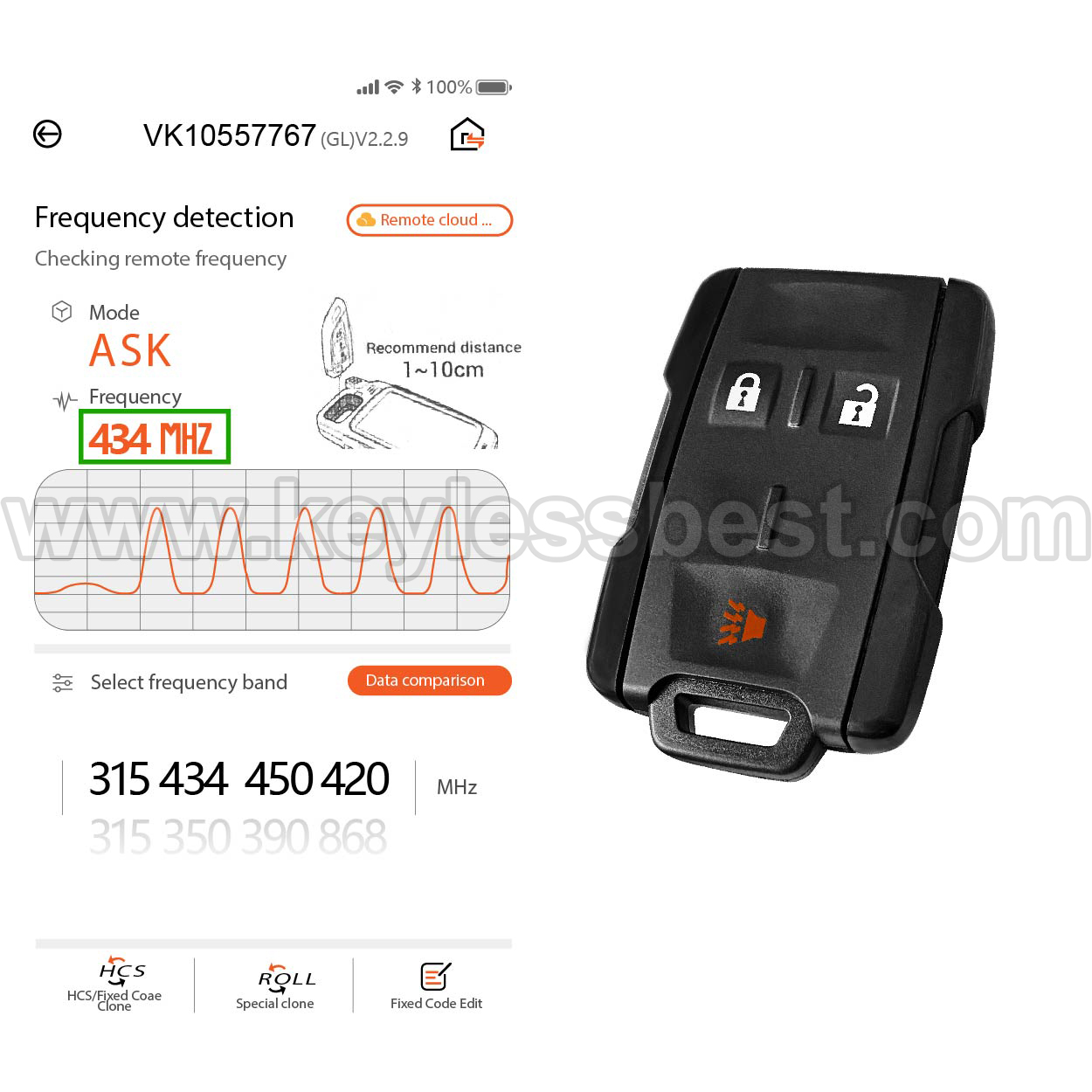 2017-2021 Chevrolet GMC Silverado Sierra Colorado / 3 Buttons Keyless Entry Remote / M3N-32337200 - Image 5