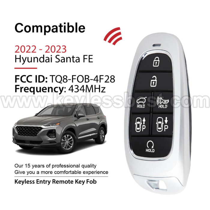 2022-2023 Hyundai Santa Fe / 7 Buttons Keyless Entry Remote / TQ8-FOB-4F28 / PN: 95440-S1660 / 47 - Image 2