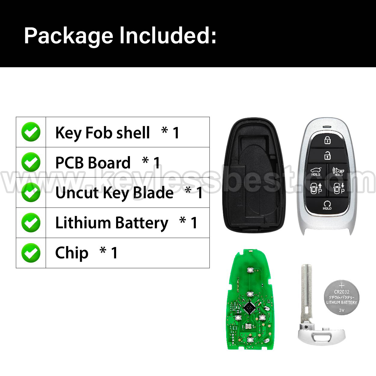 2022-2023 Hyundai Santa Fe / 7 Buttons Keyless Entry Remote / TQ8-FOB-4F28 / PN: 95440-S1660 / 47 - Image 6