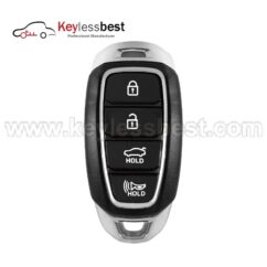 Hyundai 4 buttons 434MHz Chip：6A FCC ID: NYOMBEC4FOB2004 PN: 95440-IB100 Buttons: Lock, Unlock, Trunk and Panic Test Key: KK12 Battery: CR2032 2022-2023 Hyundai Avante 2022-2023 Hyundai Elantra PLEASE VERIFY THE PART # ACCORDING TO THE VEHICLE'S VIN#