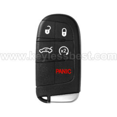 2011-2021 Dodge Chrysler Fiat Charger Dart Challenger Journey DURANGO Challenger SRT Hellcat 300 200 500X / 5 Buttons Keyless Entry Remote / M3N-40821302 / PN: 68394195AA 5026676AH 5026676AC 5026676AH 5026676 AC  56046759AF 56046759AA / 46