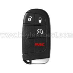 2011 - 2021 Dodge Chrysler Fiat Charger Dart Challenger 300 200 500X  Journey DURANGO Charger Challenger SRT Hellcat / 4 Buttons Keyless Entry Remote / M3N-40821302 (M3N40821302) / PN: 68066350AD 68066350AG / 46