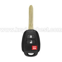 2013-2021 Toyota RAV4 (US built vehicles only) Highlander Tacoma Tundra Sequoia / 3 Buttons Keyless Entry Remote / GQ4-52T , GQ452T / PN: 89071-0R040, 89070-0R120, 89070-0R130, 89070-0C050 / H