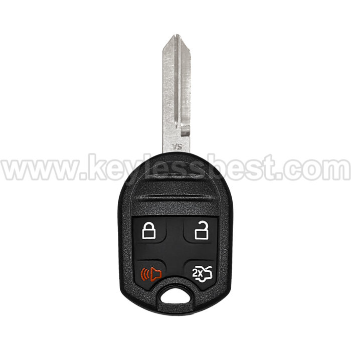 2004-2018 Ford Lincoln Edge Escape Explorer Expedition F150 F250 F350 F450 F550 F650 F750 Five Hundred Flex Focus Fusion Mustang / 4 Buttons Keyless Entry Remote / OUC6000022, CWTWB1U793 / PN: 164-R8067, 5912561 / 4D63 80Bit