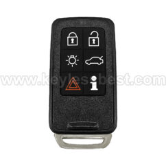 2007-2018 Volvo S60 S60 Cross Country S60L S80 V60 V60 Cross Country V70 XC60 XC70 / 6 Buttons Keyless Entry Remote / KR55WK49266 / PN: 30659498 / ID46