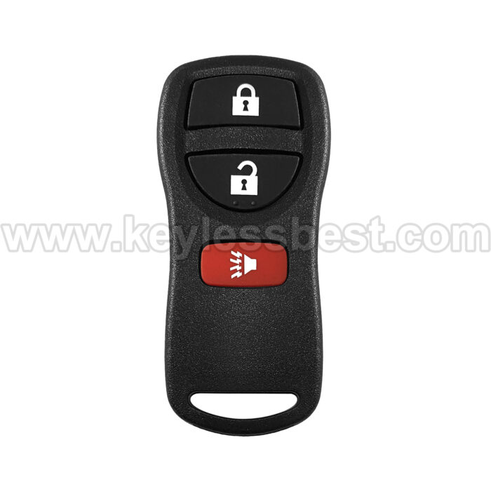 2002-2017 Infiniti Nissan FX35 FX45 QX4 Armada Frontier Murano NV1500, NV2500, NV3500 Pathfinder Titan Versa Xterra / 3 Buttons Keyless Entry Remote / KBRASTU15, CWTWB1U415, CWTWB1U733, CWTWB1U821 / PN: 28268-5W501, 28268-5W500, 28268-7Z800, 28268-C990A,28268-ZT03A