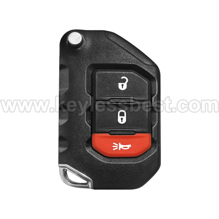 2018-2024 Jeep Gladiator Wrangler / 3 Buttons Keyless Entry Remote / OHT1130261 / PN:68416782AA / PCF7939M 4A