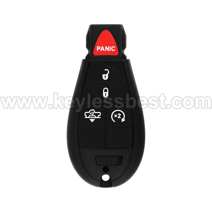 2013 - 2019 Dodge RAM Ram 1500 Classic / 5 Buttons Keyless Entry Remote / GQ4-53T / PN: 68159655AG, 68159655AF; 68159655AD; 68159655AB; 68159655AC / ID46/7961