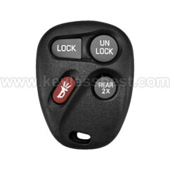 1996 - 2005 Buick Cadillac Chevrolet GMC Oldsmobile Pontiac / 4  Buttons Keyless Entry Remote /  KOBUT1BT / PN: 15732805, 25628814, 25668603, 25678792, 15732805, 25656444, 25656445, 25665574, 25665575