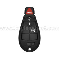 2008-2019 Dodge Chrysler Volkswagen Jeep Charger Caravan Challenger Durango Grand Caravan Journey Ram 1500 2500 Magnum Town Country 300 Routan Commander Grand Cherokee / 4 Buttons Keyless Entry Remote / M3N5WY783X, IYZ-C01C / ID46