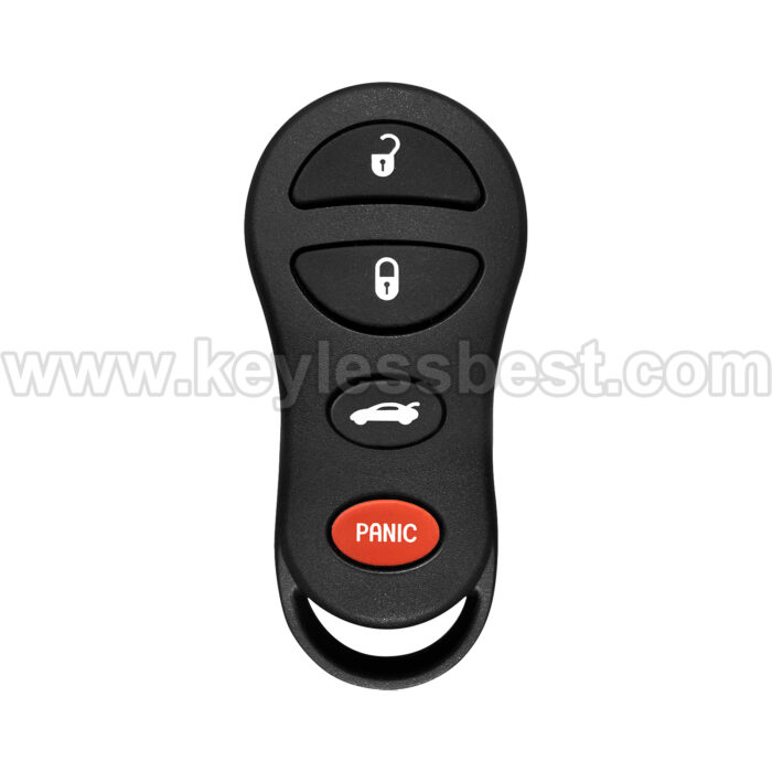 2001-2006 Chrysler Dodge Jeep Liberty Viper Stratus Intrepid 300 Concorde LHS Sebring / 4 Buttons Keyless Entry Remote / GQ43VT17T / PN:04602260AA