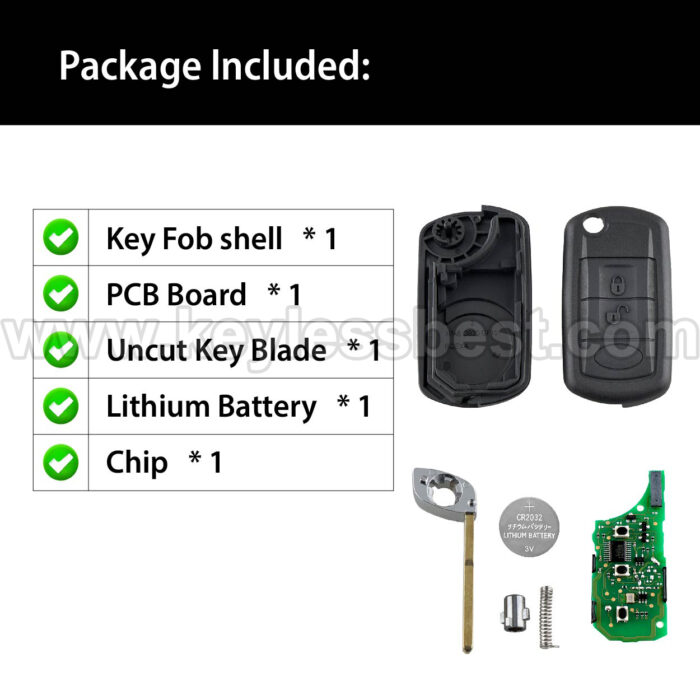 2005-2011 Land Rover LR3 Range Rover Rover Sport / 3 Buttons Keyless Entry Remote / NT8-15K6014CFFTXA / ID 46 - Image 6