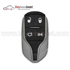 Maserati 4buttons 433MHz FCC ID: M3N-7393490 IC: 7812A-7393490 PN: 670019938 Buttons: Unlock, Lock, Trunk , High Beams 2014 - 2018 Maserati Ghibli 2014 - 2016 Maserati Quattroporte 2017 - 2020 Maserati Levante