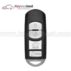 Mazda 4 buttons 315MHz FCC ID: WAZSKE13D01 WAZSKE13D02 IC: 662F-SKE13D01 662F-SKE13D02 PN: GJY9-67-5DY, GJY9-67-5RY 2014 - 2018 Mazda 6 2014 - 2018 Mazda 3 2016 - 2019 Mazda Miata MX-5