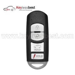 Mazda 4 buttons 315MHz FCCID : WAZX1T763SKE11A04 PN: TEY1-67-5RY IC: 662F-SKE11A04 Buttons: Lock, Unlock, Trunk, Panic 2010 - 2015 Mazda CX-9 with Hatch Function 2010 - 2012 Mazda CX-7 with Hatch Function