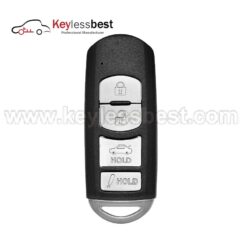 Mazda 4 buttons 315MHz FCC ID: WAZSKE13D02 IC: 662F-SKE13D02 PN: GJR9-67-5DY, GJR9-67-5RY, GJY9-67-5DY Battery: CR2032 Buttons: Lock, Unlock, Trunk, Panic Test Key: MZ27 2014 - 2018 Mazda 6 2014 - 2018 Mazda 3 2016 - 2019 Mazda Miata MX-5