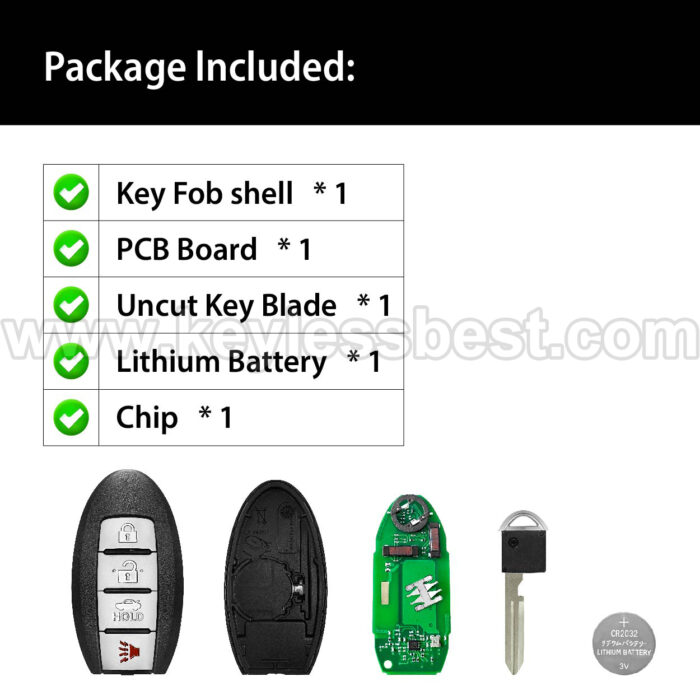 2013-2016 Infiniti Nissan JX35 QX60 Altima Maxima Pathfinder / 4 Buttons Keyless Entry Remote / KR5S180144014 / PN: S180144018, 285E3-3TP0A 285E3-9HP4B 285E3-3JA2A, 7812D-S180014 / 47 - Image 6