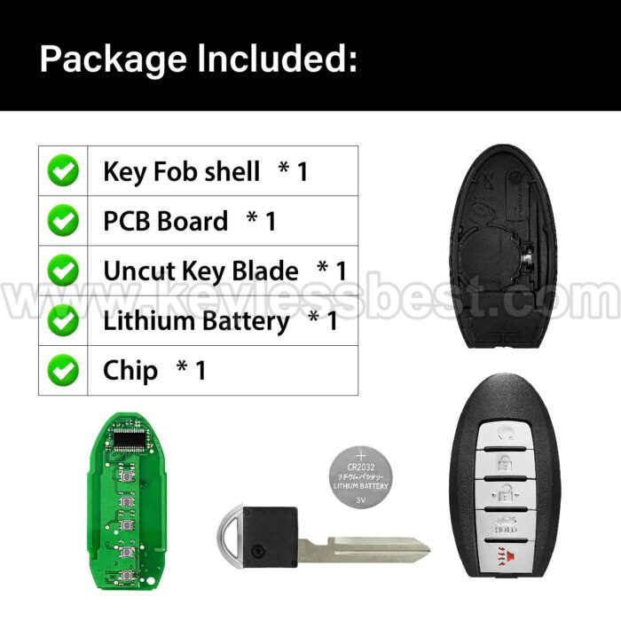 2013-2015 Nissan Altima Maxima / 5 Buttons Keyless Entry Remote / KR5S180144014 / PN: 285E3-3TP5A , 285E3-9HP5B , 285E3-3TP05 / 47 - Image 6
