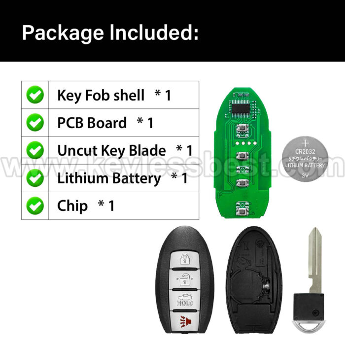 2012 - 2016 NISSAN SENTRA VERSA / 4 Buttons Keyless Entry Remote / CWTWB1U815 / PN: 285E3-3AA0A / ID46 - Image 5