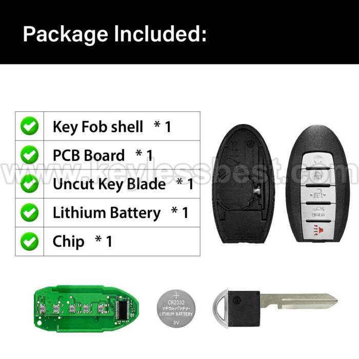 2019-2020 Nissan Maxima / 5 Buttons Keyless Entry Remote / KR5TXN7 / PN:285E3-9UF7A 285E3-9UF7B - Image 6