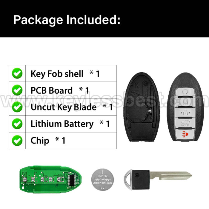 2019-2020 Nissan Rogue Rogue Hybrid / 5 Buttons Keyless Entry Remote / KR5TXN4 / PN: 285E3-6RR7A - Image 6
