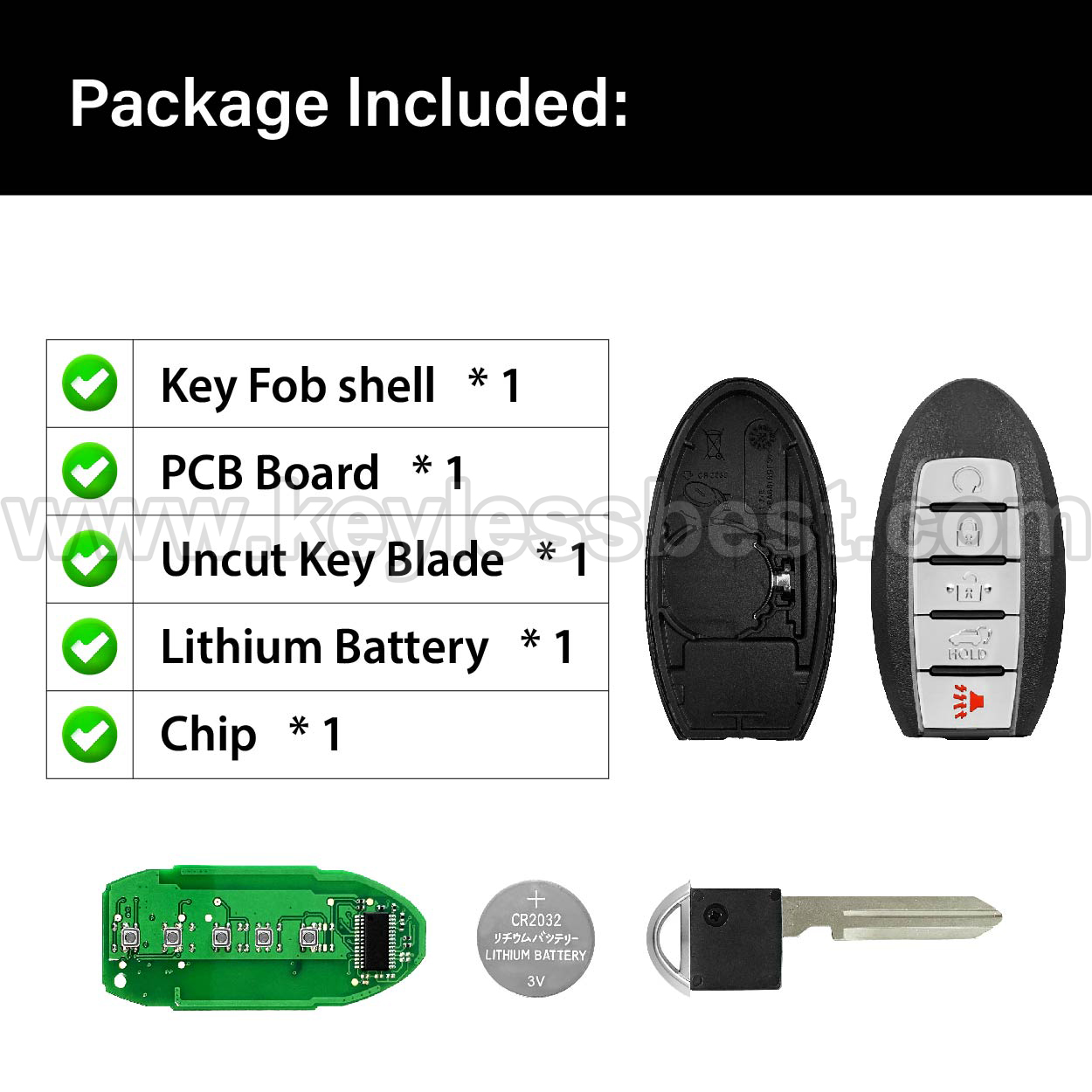 2019-2020 Nissan Rogue Rogue Hybrid / 5 Buttons Keyless Entry Remote / KR5TXN4 / PN: 285E3-6RR7A - Image 6