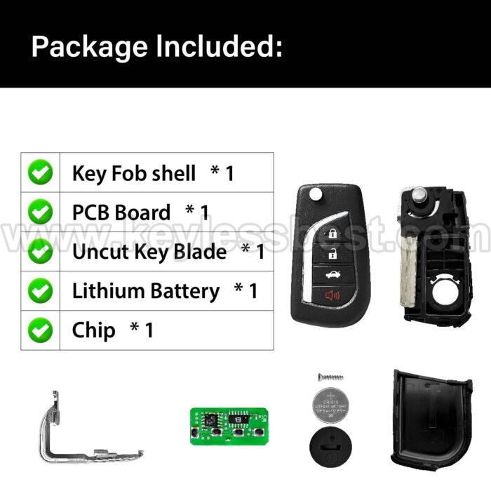 2015–2017 Toyota Sienna Tundra Tacoma / 4 Buttons Keyless Entry Remote / GQ43VT20T / PN: 89742-AE011 / H - Image 6