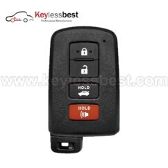 Toyota 4 buttons 315MHz FCCID : HYQ14FBA IC: 1551A-14FBA PN: 89904-06140 G Board ID: 281451-0020 2013 - 2018 Toyota Avalon 2012 - 2017 Toyota Camry 2012 - 2017 Toyota Camry Hybrid 2014 - 2019 Toyota Corolla 2020 - 2020 Toyota Corolla LE Premium Package (US Built) 2020 - 2020 Toyota Corolla SE / XSE / XLE (US Built)