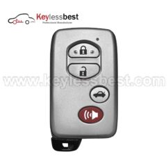 Toyota 4 Buttons 315MHz GNE Board ID: 6601 FCC ID: HYQ14AEM IC: 1551A-14AEM PN: 89904-0R060, 89904-60770, 89904-0R090, 89904-42140 Buttons: Lock, Unlock, Panic Test Key: TOY51 Battery: CR1632 2009 - 2012 Toyota Avalon 2009 - 2014 Toyota Camry 2011 - 2014 Toyota Corolla NOTE: Insert Key Included, Immobilizer Reset Required. Please Be Aware This Smart Key May Require a Single-Sided High-Security Insert. Please Call Your Account Manager To Request The Single-Sided Insert. By Default, This Smart Key Will Come With A Double Sided High-Security Insert. Electronics Must Have The Numbers "6601" on The Top Left of The Electronic Board Just Above The Lock Button.