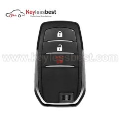 Toyota 3 buttons 315MHz FCC ID: HYQ14FBB IC: 1551A-14FBB G Board ID: 231451-0010 PN: 89904-60X20 Buttons: Lock, Unlock, Panic Aftermarket Emergency Key Blade Included Test Key: TOY51 Battery: CR2032 2020 - 2021 Toyota Land Cruiser
