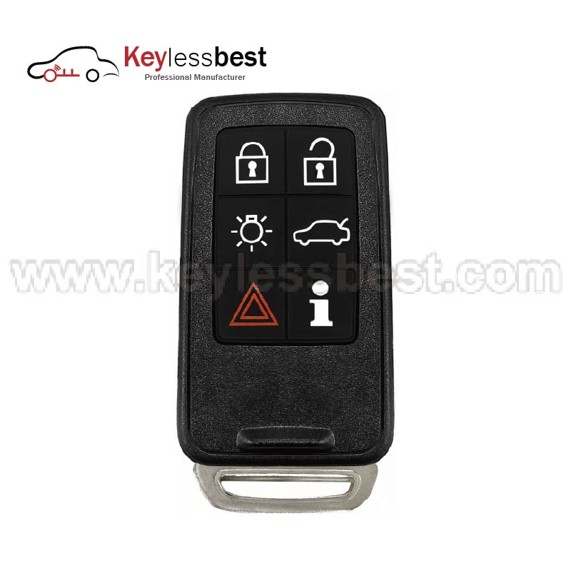 Volvo 6 buttons 433MHz Chip:ID46 FCC ID: KR55WK49266 IC: 267T-5WK49266, RCPSI5W06-380 PN: 30659498 Buttons: Lock, Unlock, Panic, Trunk, Lights, PCC 2015 - 2016 Volvo S60 2016 - 2018 Volvo S60 Cross Country 2016 - 2018 Volvo S60L 2007 - 2016 Volvo S80 2014 - 2018 Volvo V60 2015 - 2018 Volvo V60 Cross Country 2008 - 2010 Volvo V70 2009 - 2016 Volvo XC60 2008 - 2016 Volvo XC70