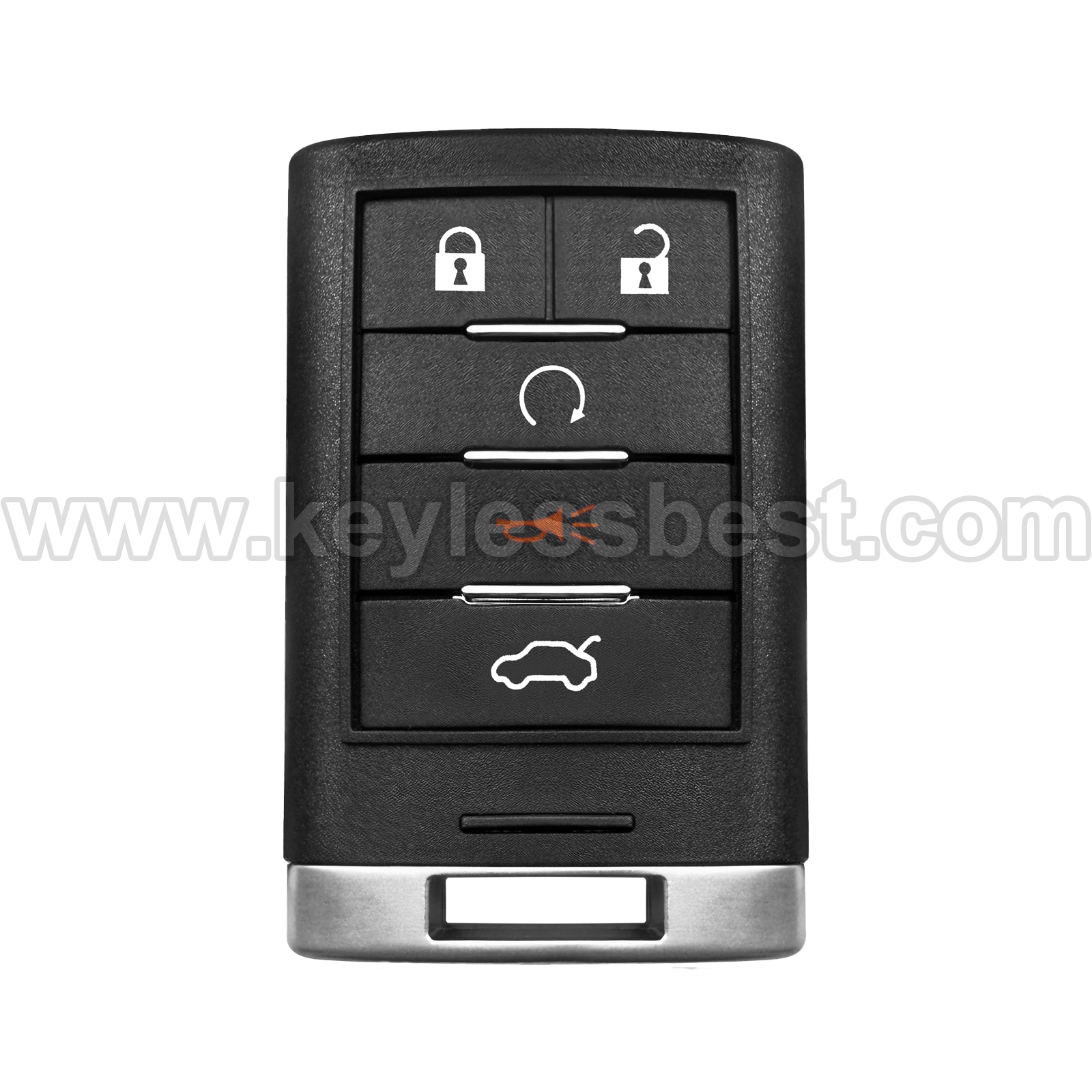 2008-2015 Cadillac STS CTS / 5 Buttons Keyless Entry Remote / M3N5WY7777A / PN: 25943676, 25943677 / 46